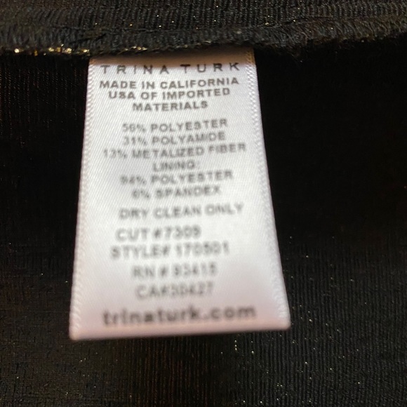 Trina Turk Osmond-Brocade Metallic Ankle Pant - Picture 7 of 7